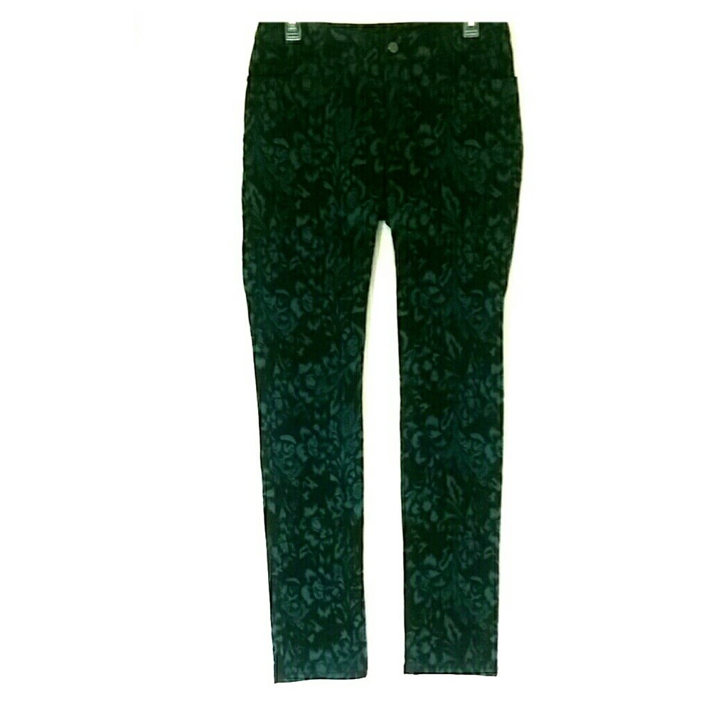 Per Se Pants - black & teal size 6